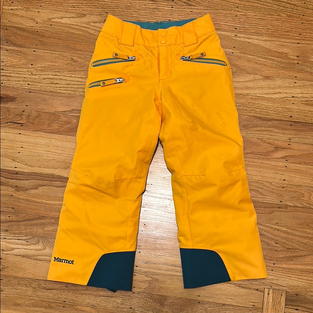 Marmot Yellow Ski/Snowboard Pants